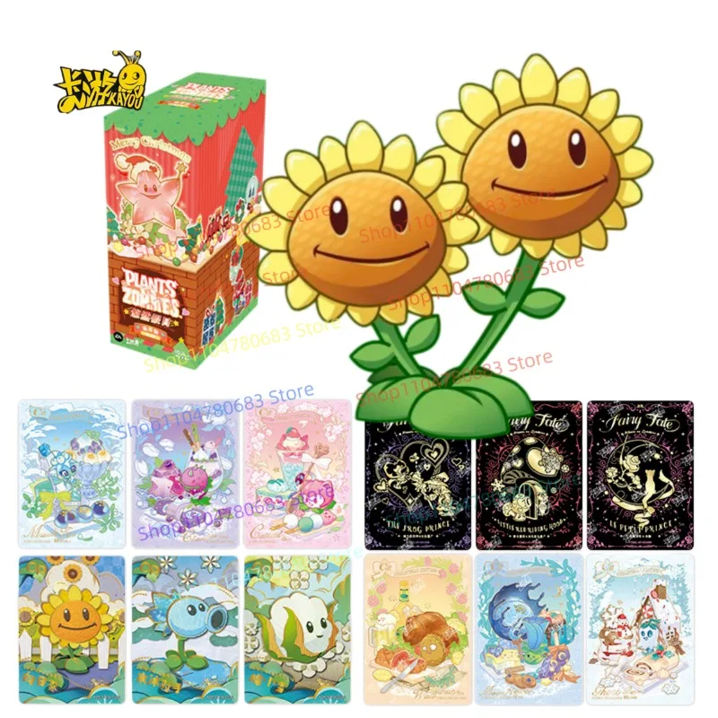 

Коллекционные карточки Kayou Plants Vs. Zombies Leisure Holiday Sprout Pack, официальные оригинальные игровые периферийные товары
