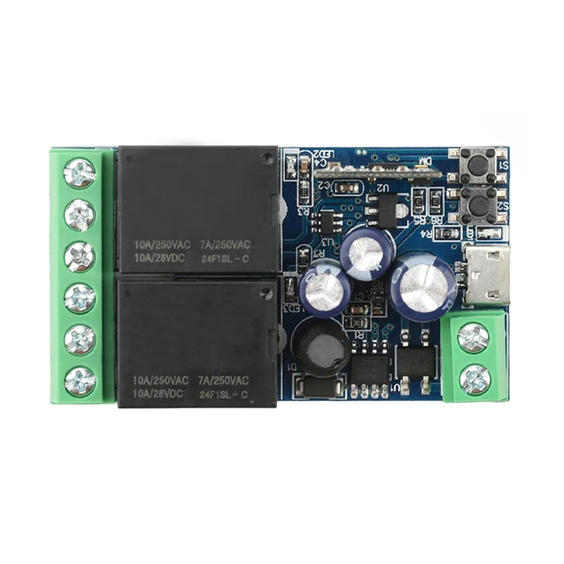PHILE-WIFI Smart Switch DC 12V 24V 48V Module 2 Channel Relay Receiver Wireless Remote Control Work USB
