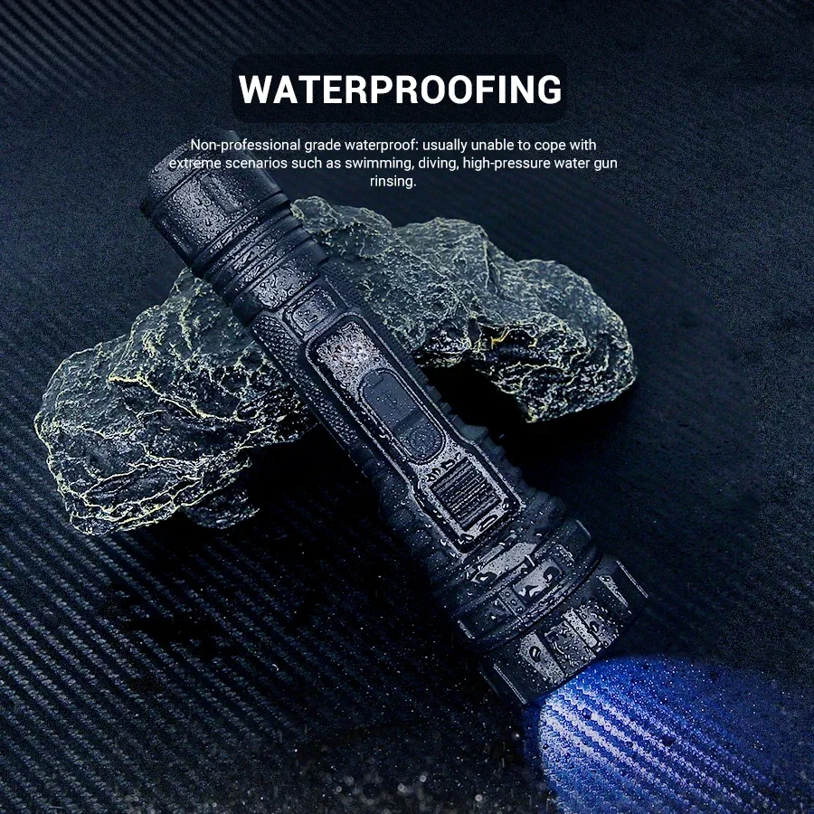 F5 1-2PCS Emergency Camping Lamp High Power LED Flashlights Built-in battery USB Rechargeable Strong Hand Light Multifunctional