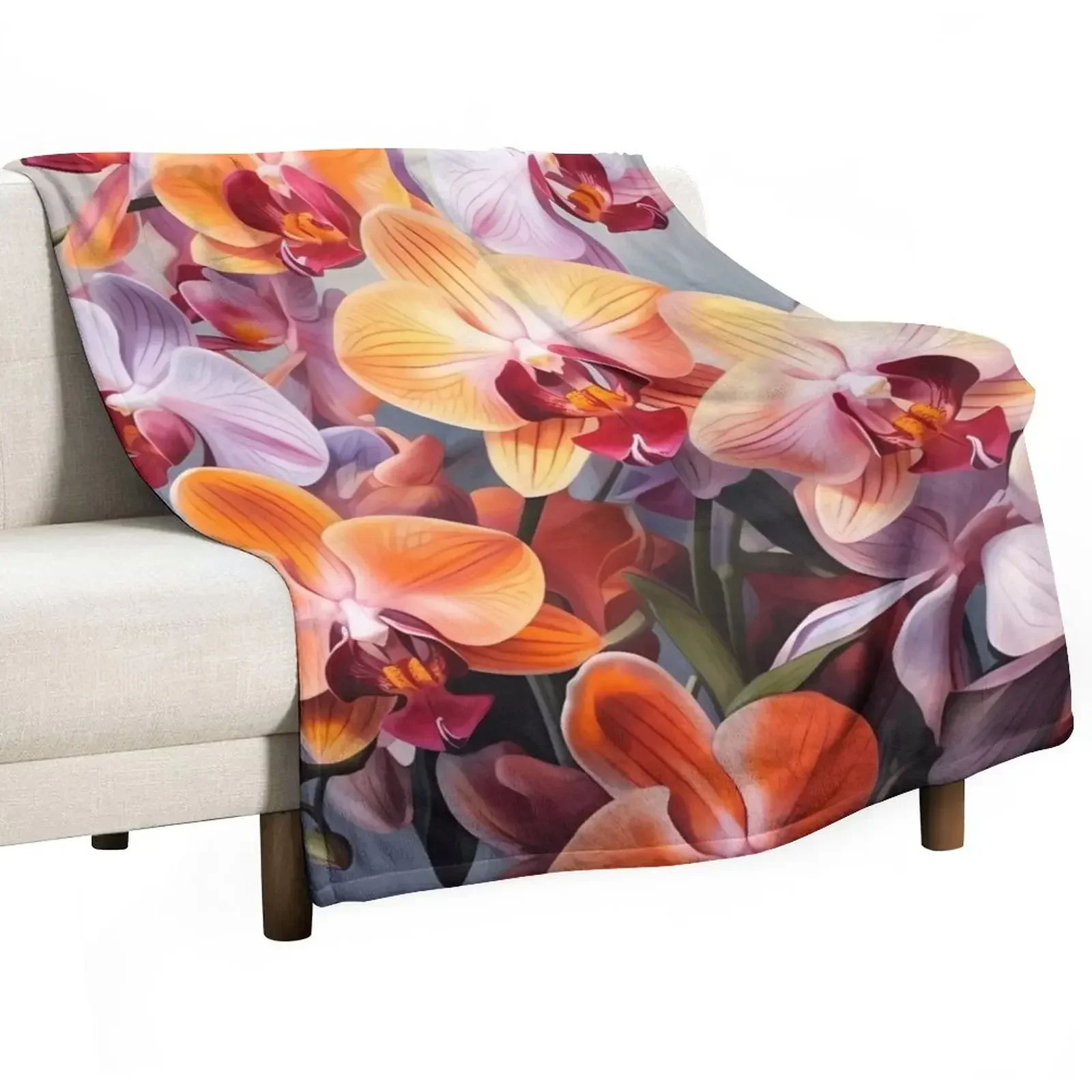 

Flowers Bouquet #44 Throw Blanket Heavy Decoratives warm for winter Blankets