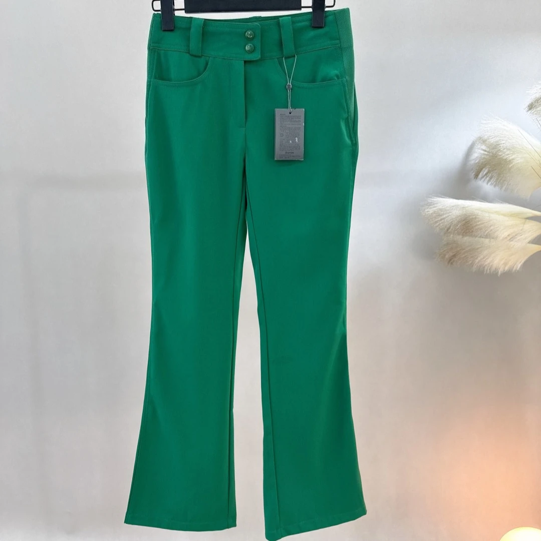 Women's Golf Flare Pants 2026 Summer New Korean Style Slimming Versatile Casual Stretch Breathable Quick-Dry Soft High-Waist