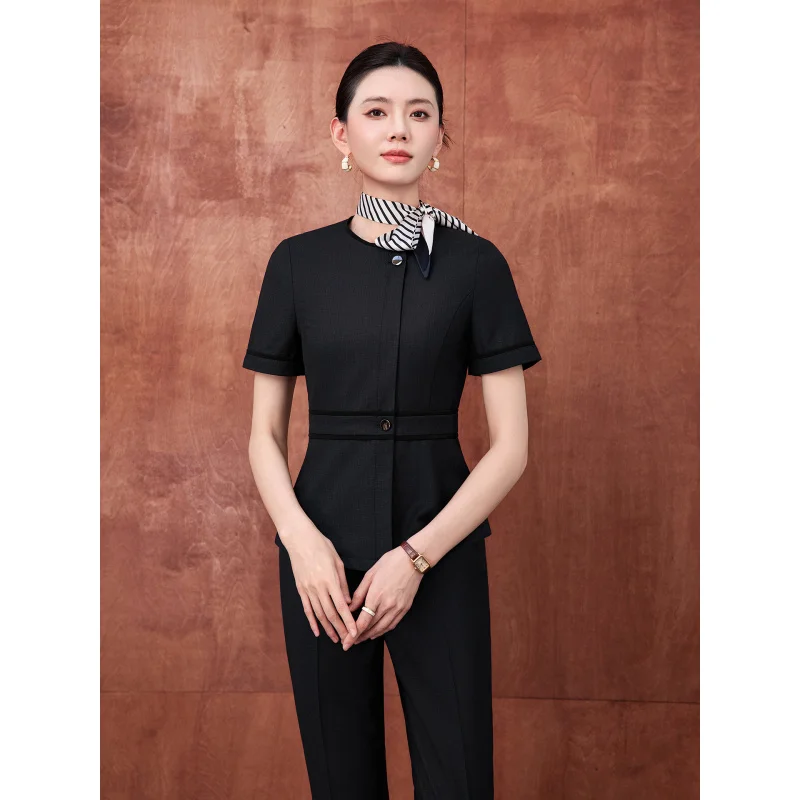 

Women's professional workwear, elegant business suits for women, spring and autumn workwear for jewelry stores, hotel reception,