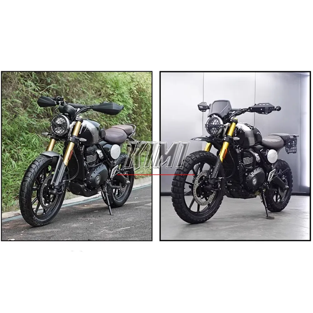 FOR Triumph Scrambler 400X Motorcycle Modified Handlebar Hand Guard Headlight Protection Cover Aluminum Alloy Hand Guard