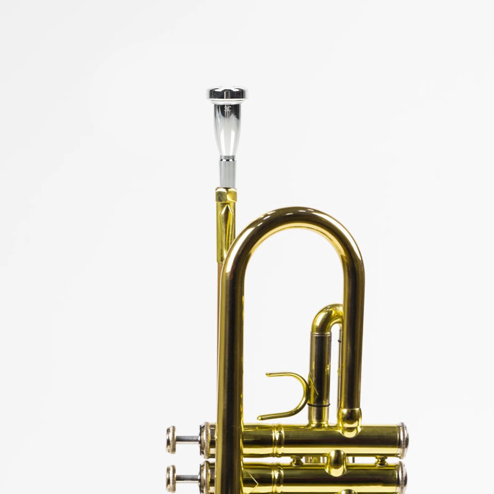 

Copper Alloy Trumpet Mouthpiece Small Musical Instrument Accessories Replacement Part for Beginners Musicians B Practice School
