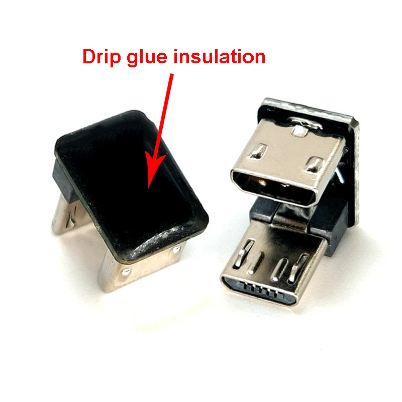 

1PCS U-shaped elbow 90 degrees micro USB Female To Micro USB Male Adapter Converter Connector for Samsung huawei xiaomi