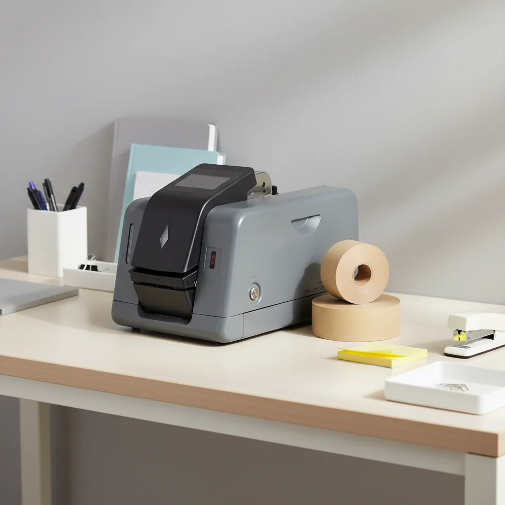 

New Water Activated Gummed Tape Dispenser with Cutting Machine Function 100-240V 110W Carton Box Packaging