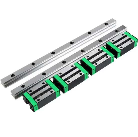 2pcs HGR15/HGR20/HGR25 Square Linear Guide Rail +4pcs HGH15CA/HGW15CC Slide Block etc for CNC Router Engraving 300 350 to 1400mm