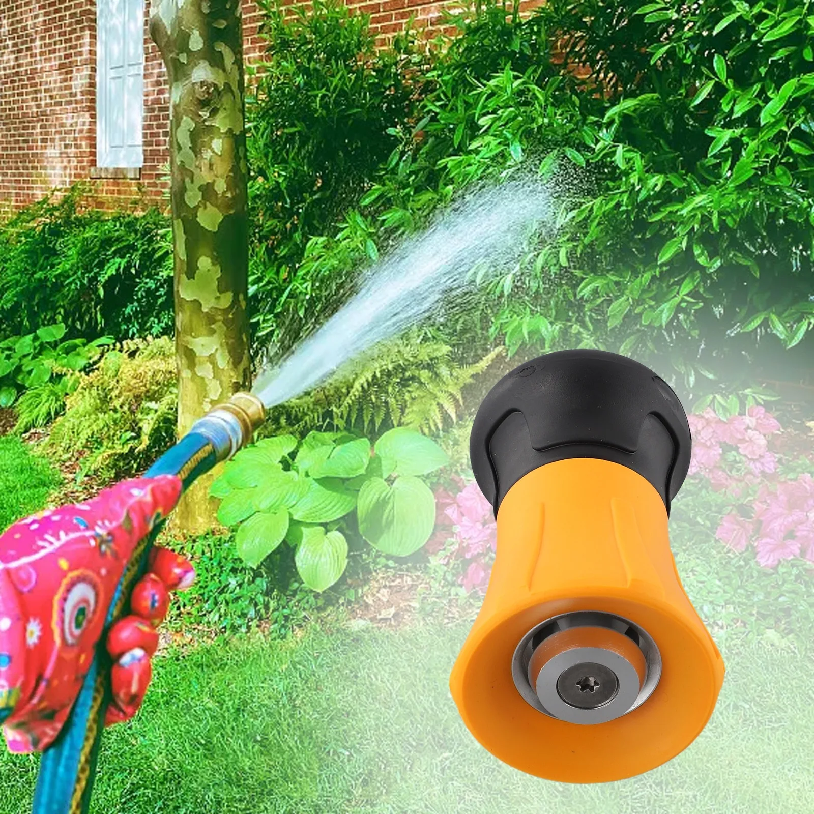 

Irrigation Hose Nozzle Garden Hose Spray Nozzle Easy Installation Stylish Design Versatile Usage Black And Yellow Color