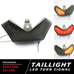 ZX-14R Motorcycle LED Turn Signal Tail Light Taillight Brake Light For KAWASAKI Ninja ZX14R ZZR1400 2006-2015 Modified Parts