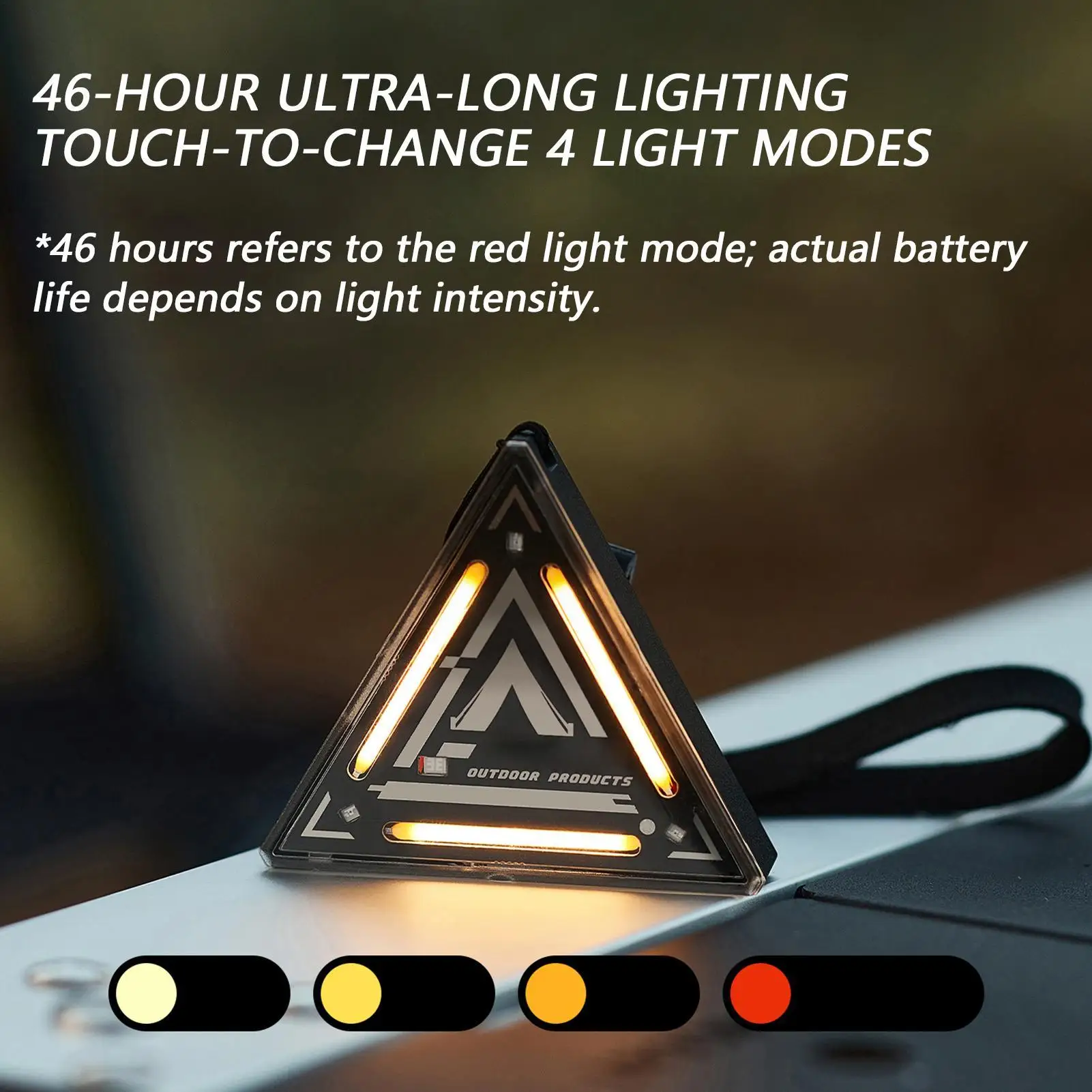 

Перезаряжаемый аварийный сигнальный фонарь с магнитным креплением, треугольный, 3 режима мигания, для поломок автомобиля, дорожной безопасности