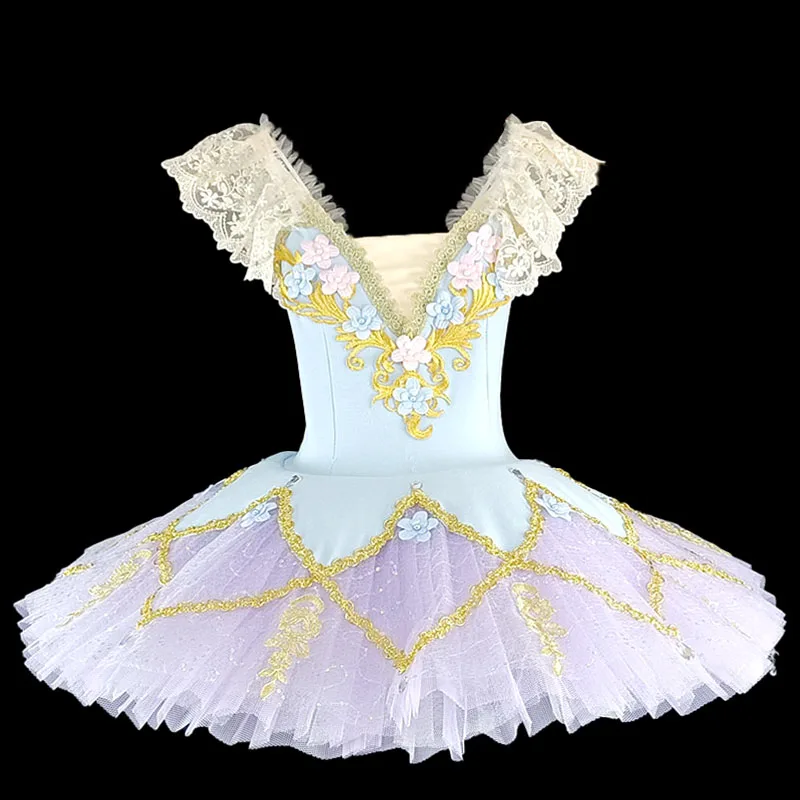 

Новая профессиональная балетная пачка для детей, девочек, балетная танцевальная одежда «Лебединое озеро», блинная пачка, балерина, сказочное платье для фигурного катания
