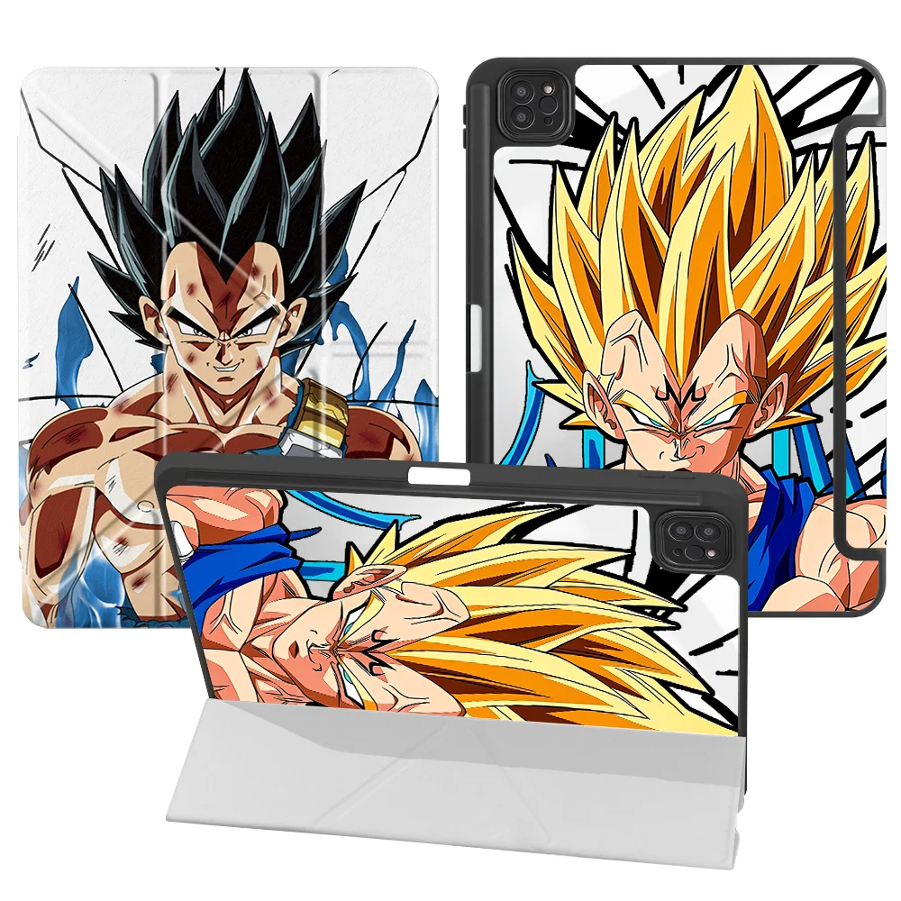 D-Dragon B-Ball G-Goku With Pen Slot Cover Tablet Case For iPad Air 8 M2 M3 3 9th Pro M4 13 2025 2026 12th 11th Mini 7 6 5 10th