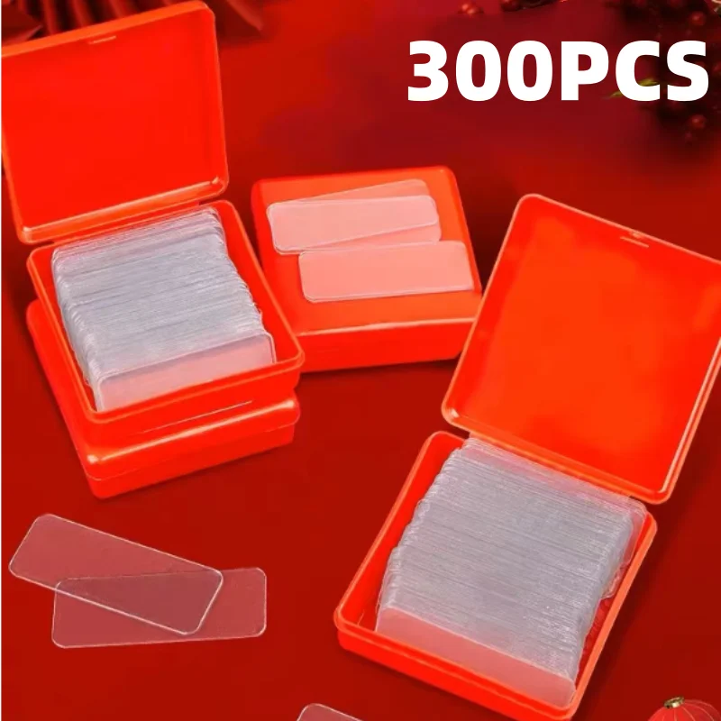 300Pcs Double Sided Adhesive Tape Nano Reusable Super Strong Transparent Wall Stickers WaterProof Widely Used Wall Mount Sticker