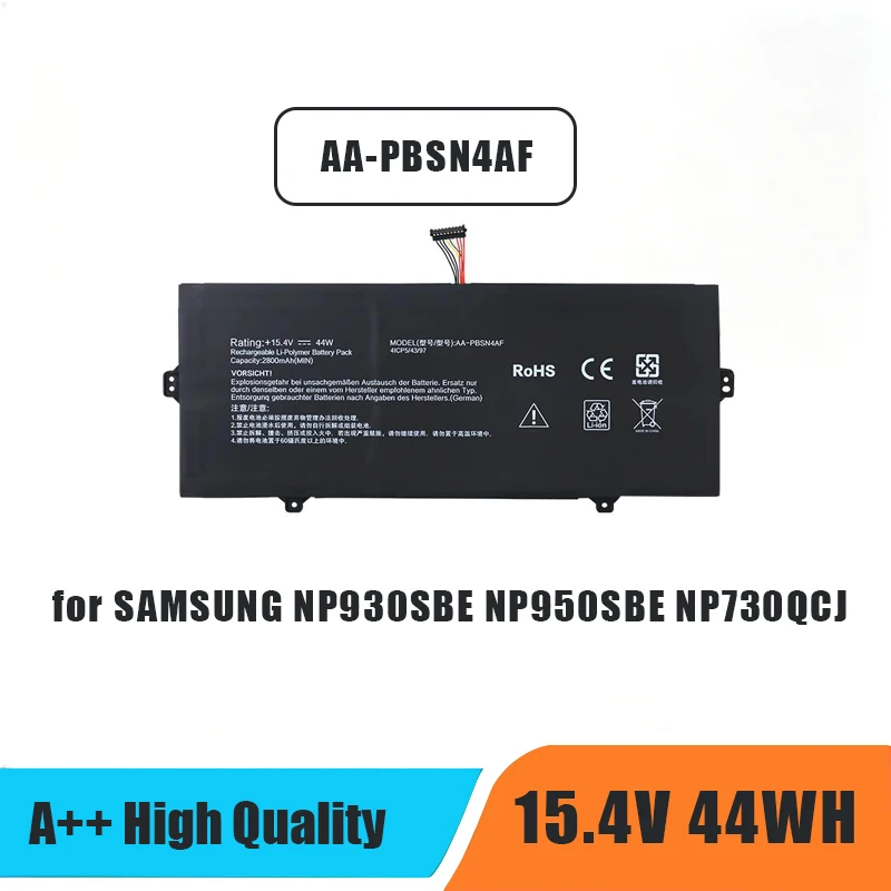 WHOLESALE New AA-PBSN4AF Laptop Battery for SAMSUNG NP930SBE NP950SBE NP730QCJ NP930SBE-K03HK NT930SBE-K28A K38 K58 15.4V 44Wh