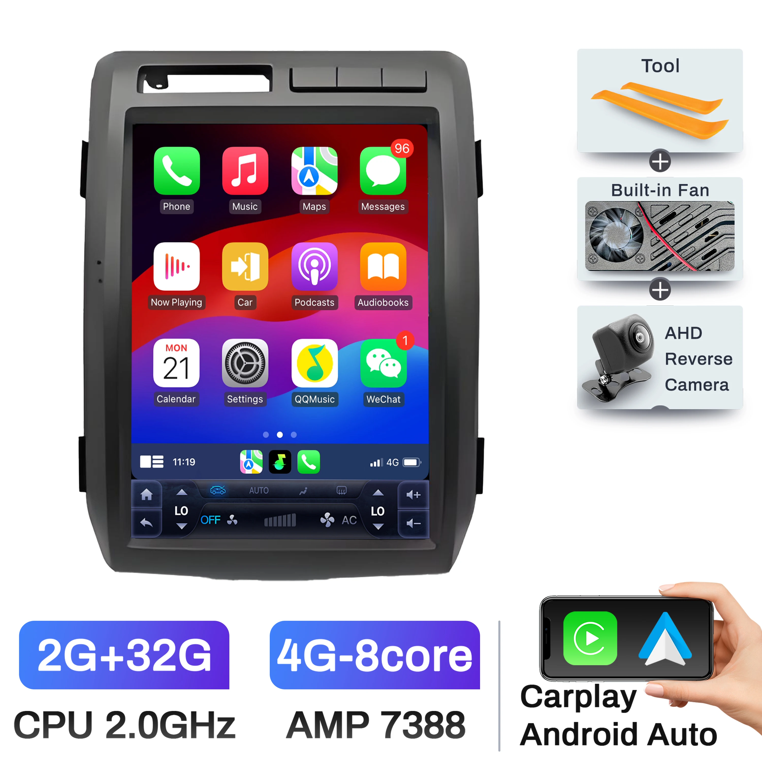 

Hot Sales12.1 inch Car Radio For Raptor F-150 F150 2009-2012 Android 14 4G Head Unit Wireless Bluetooth CarPlay Touch Scree