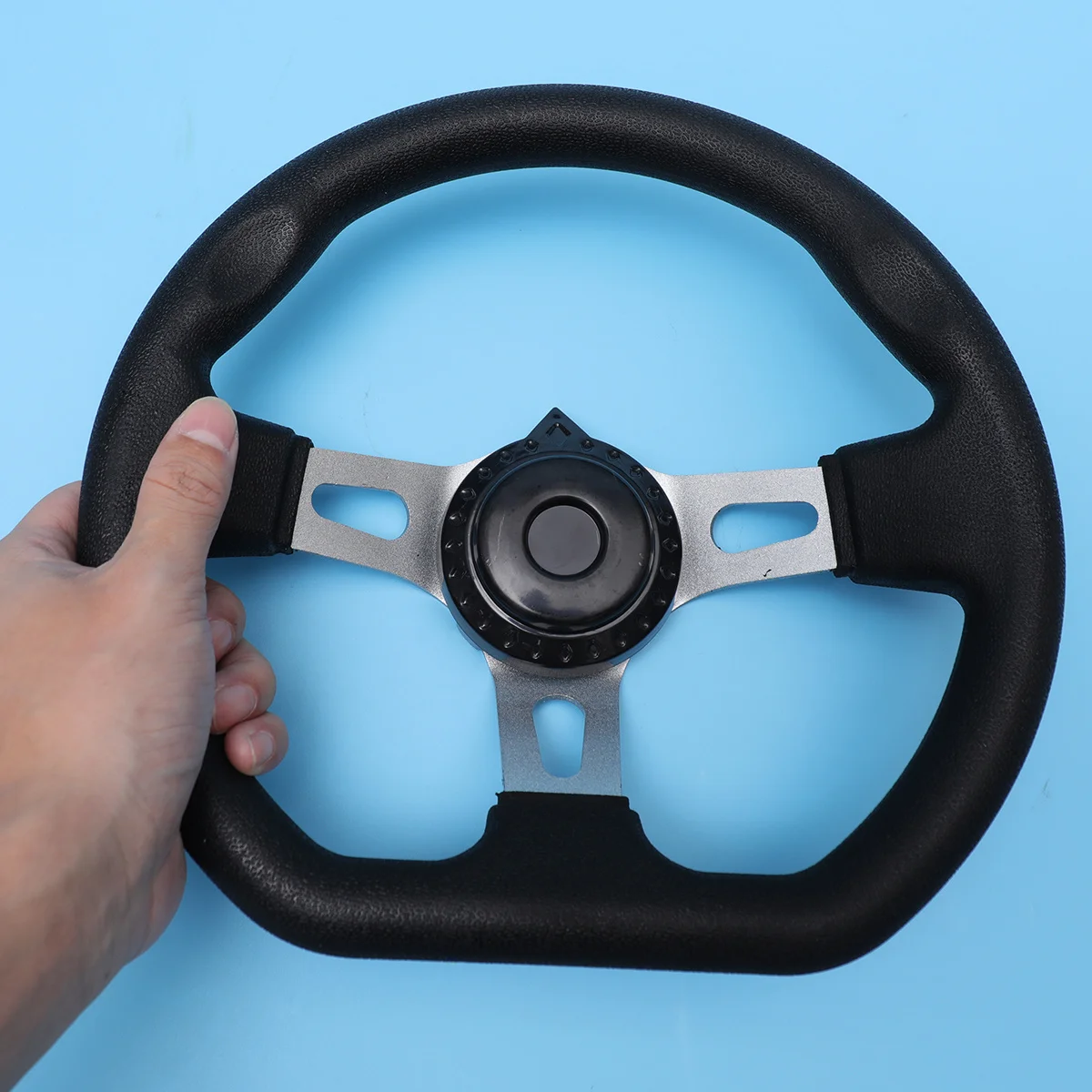 

Modification Steering Wheel 270mm PU Replacement Racing Style for Go-Kart Universal Durable Alloy PU Steering Wheel