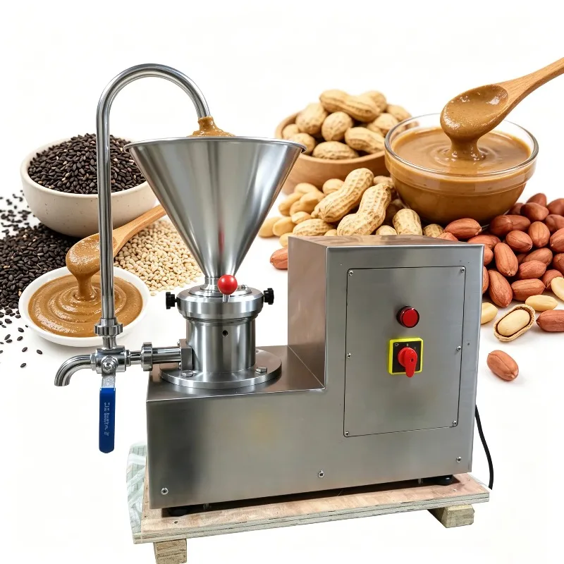 

50KG/h Single Phase Peanut Butter Sesame Walnut Paste Grinder Chili Sauce Making Machine HJ-MJS-60