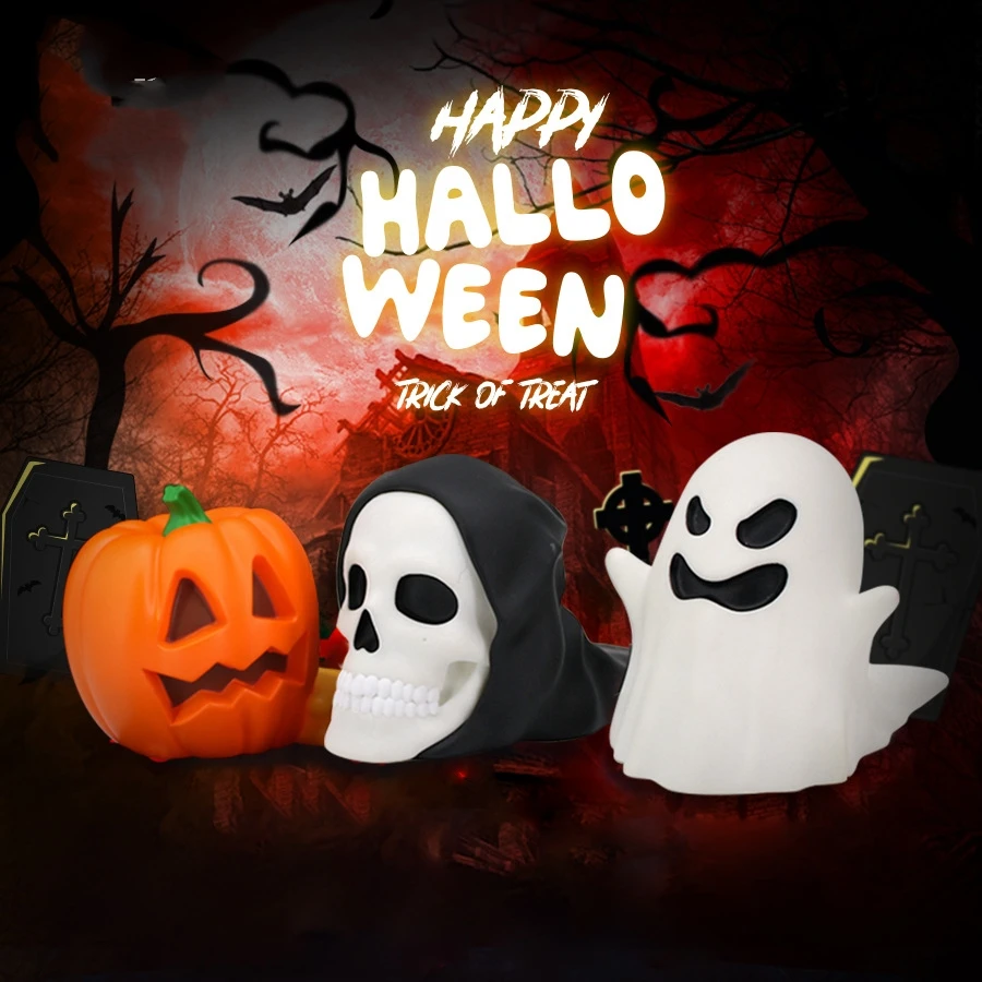 Halloween Haunted House Luminous PVC Door Blocker Door Stopper Door Plug Door Suction Bumper Ornament Props Decoration Gifts