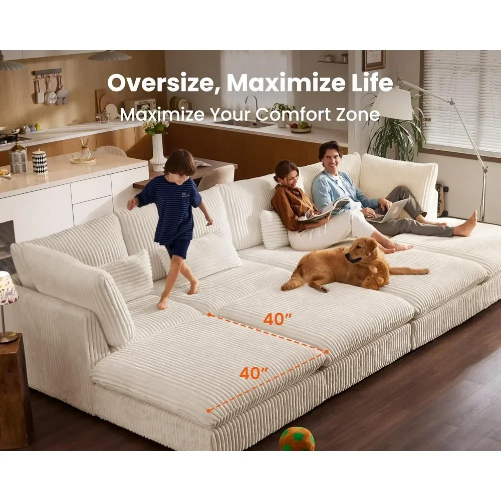 Oversized Modular Sofa, 160