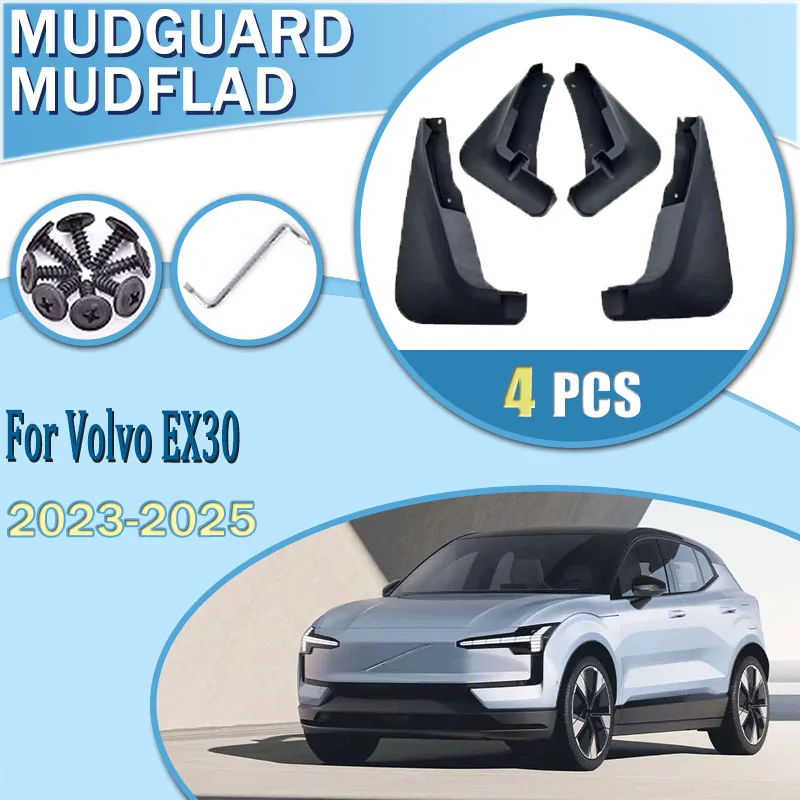 

Car Mudguard MudFlaps For Volvo EX30 2023 2024 2025 MudFlaps Fender Guards Dust-proof Splash Protect Mudguards Car Accessories