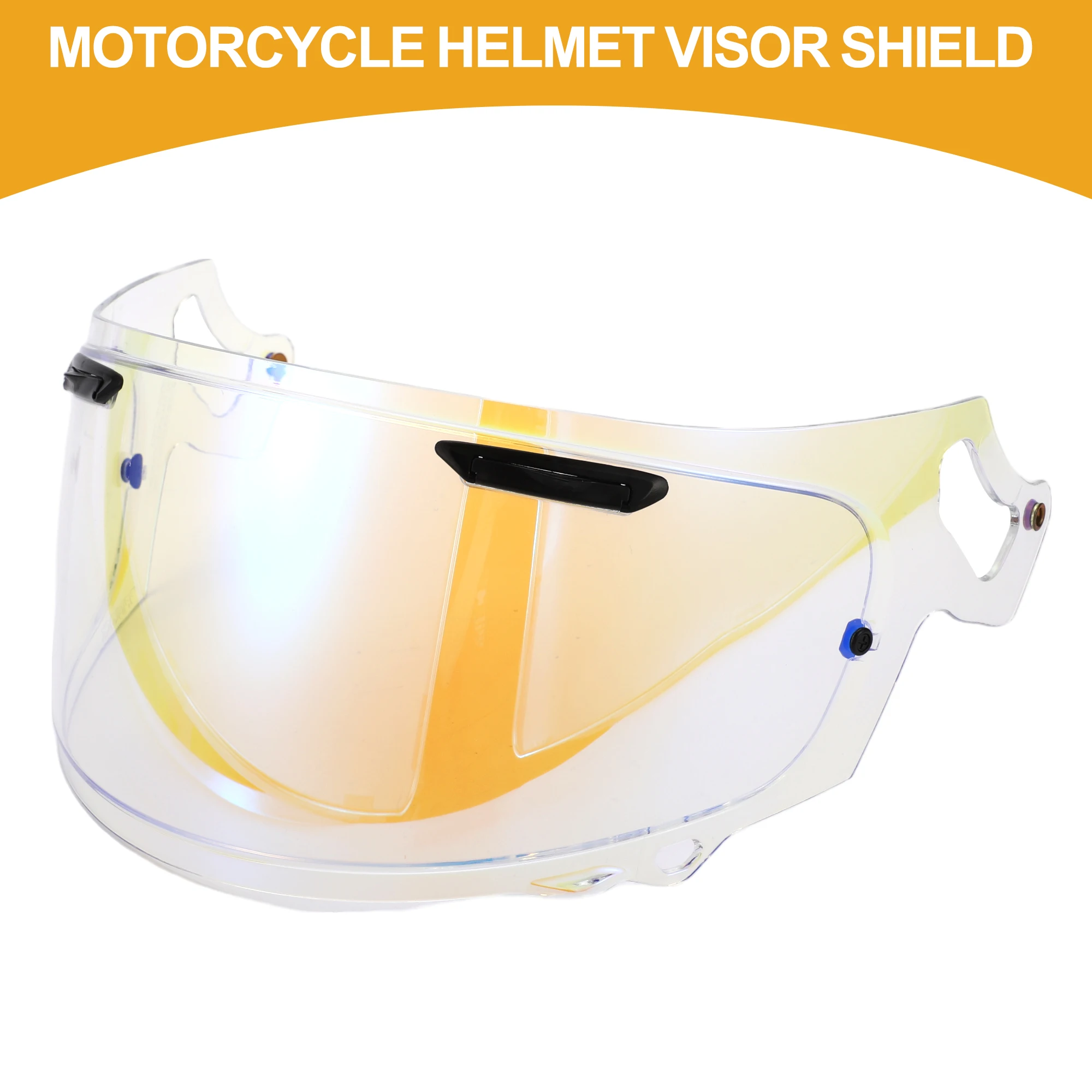 Motoforti Motorcycle Helmet Visor Shield 3-Snap Helmet Visor for RX-7X/XD/RX-7V/VAS-V Applicable Around the Clock