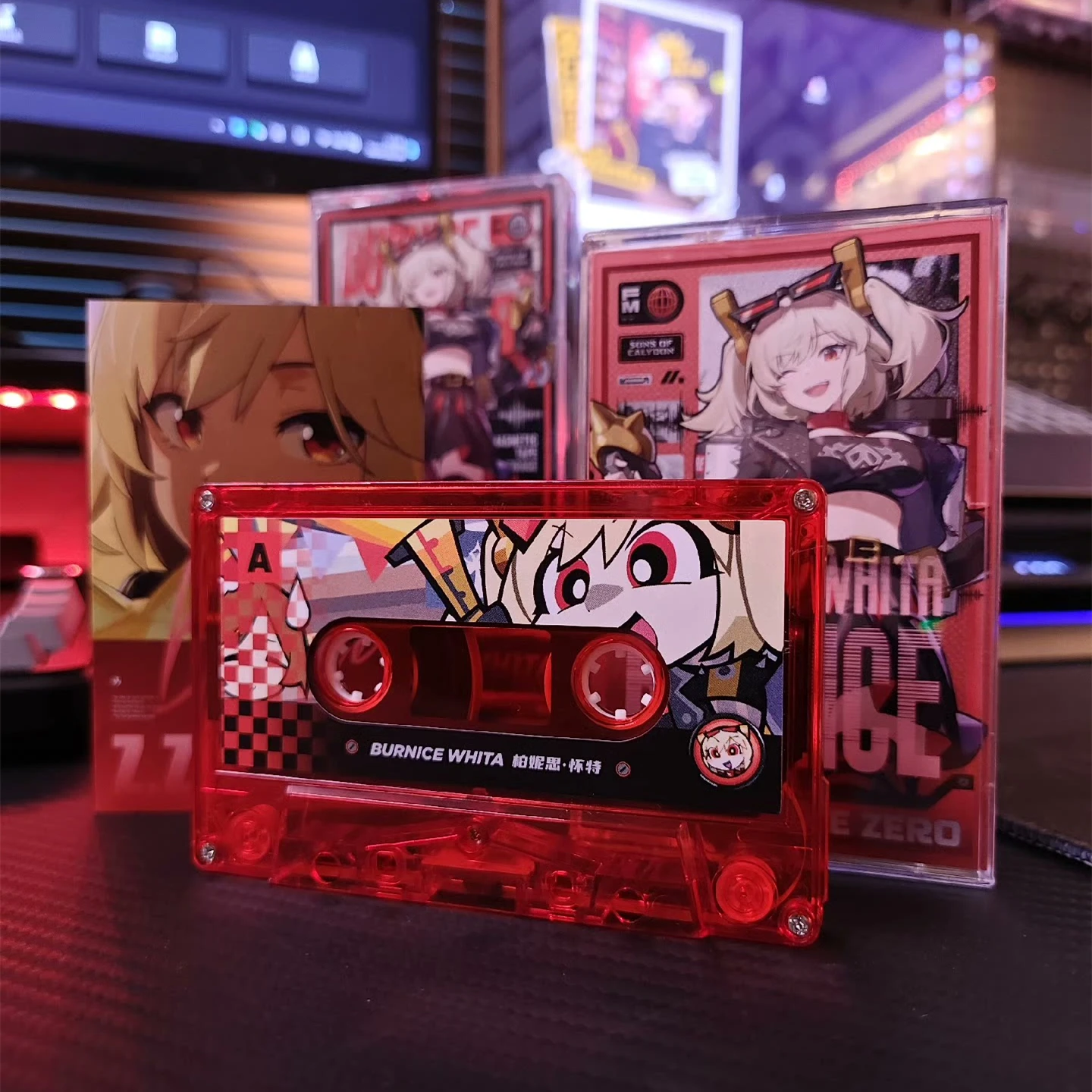 

Game Zenless Zone Zero Burnice Whita Music Tape Karin Takahashi OST Album Cassettes Cosplay Walkman Car Recorder Soundtracks Box