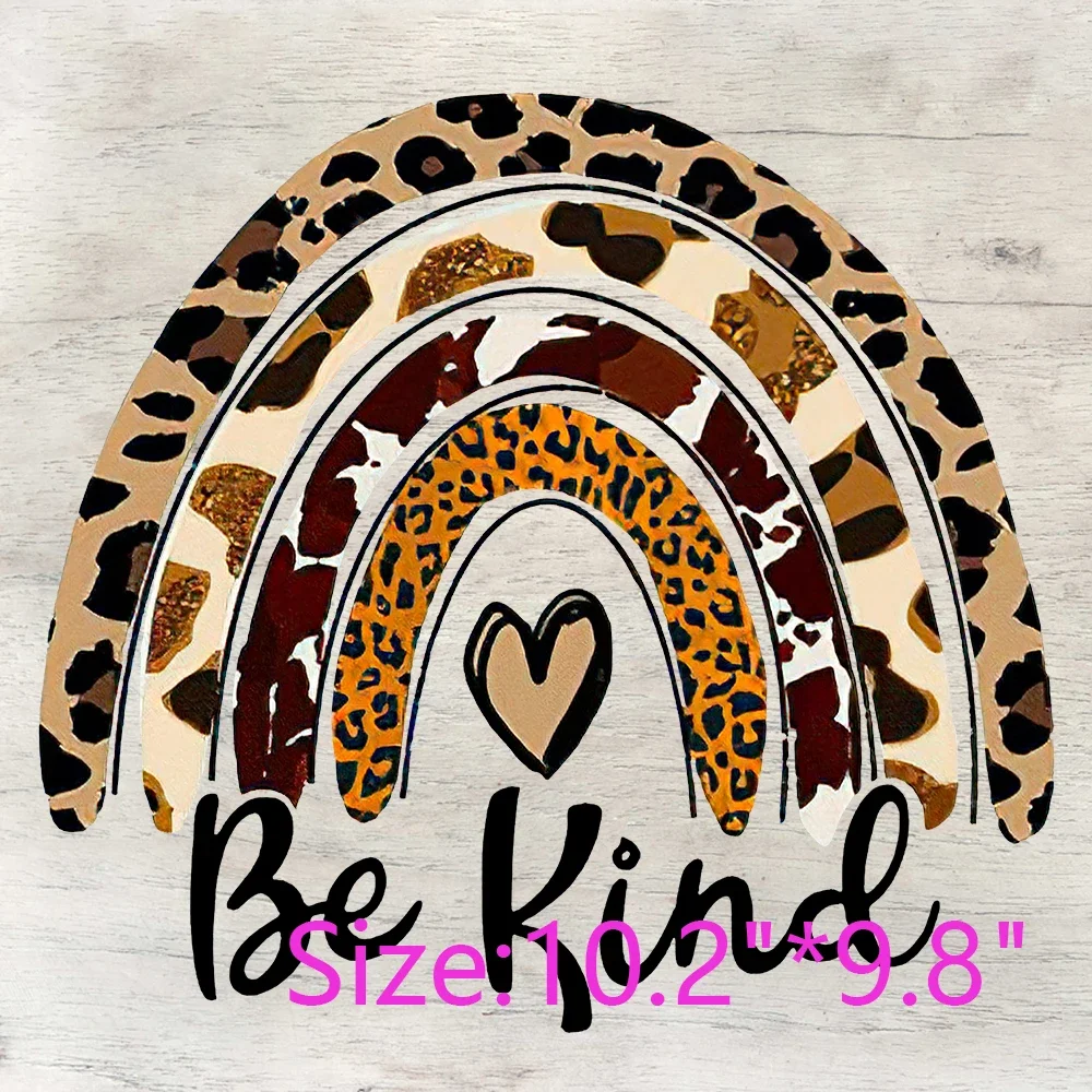 Be Kind Nice Human Be the Light Custom Ready to press DTF Transfers on Garment kids patches for clothing