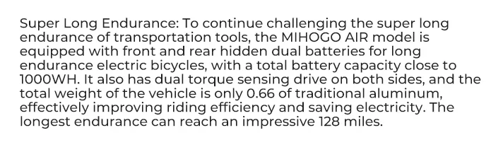 MIHOGO Air Carbonfaser-Rahmen Erwachsenen-Elektrofahrrad Urban E-Bike 26 Zoll Aufblasbare Reifen E-Bike 250W 48V 19.2AH Elektrofahrrad – Detail 10