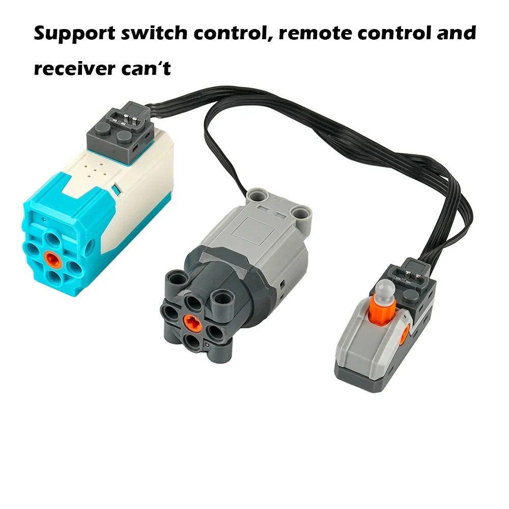 Bloques de Construcción Recargables con Motor M/L, Funciones de Potencia 8883 para Modificación Eléctrica de Trenes, Robots y MOC 9686