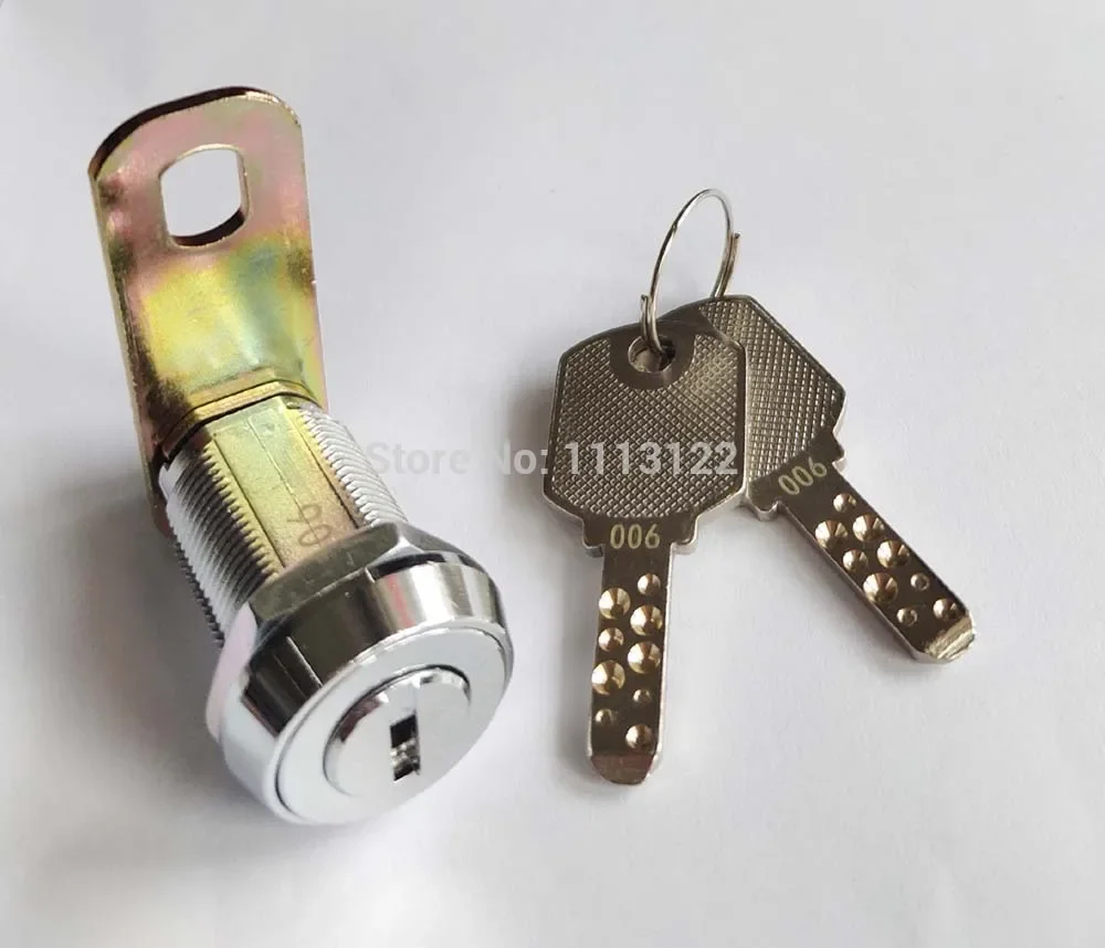 Vending Machine Lock with Flat Key Cam Lock for Arcade Machine Cash Door Safe Game Machine Lock 1 Pc