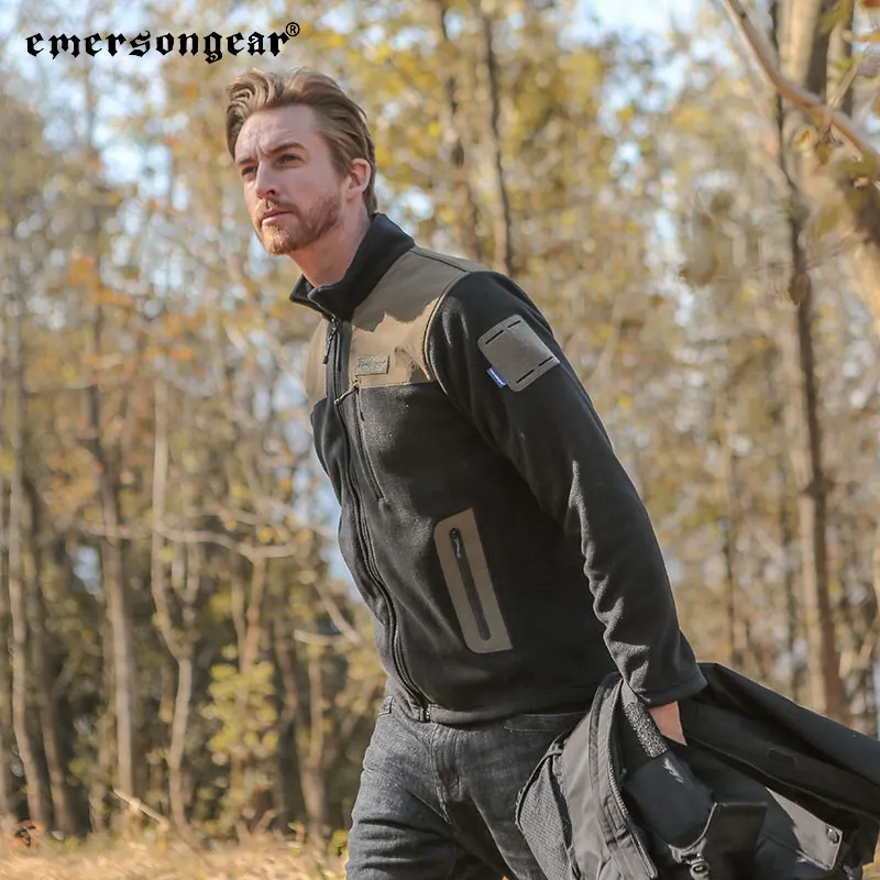 Emersongear Blue Lable Tactical LT Middle Leve Fleece Jacket Combat Warmth Mid-Layer Coat Outdoor Cycling Hiking Camping EMB9483