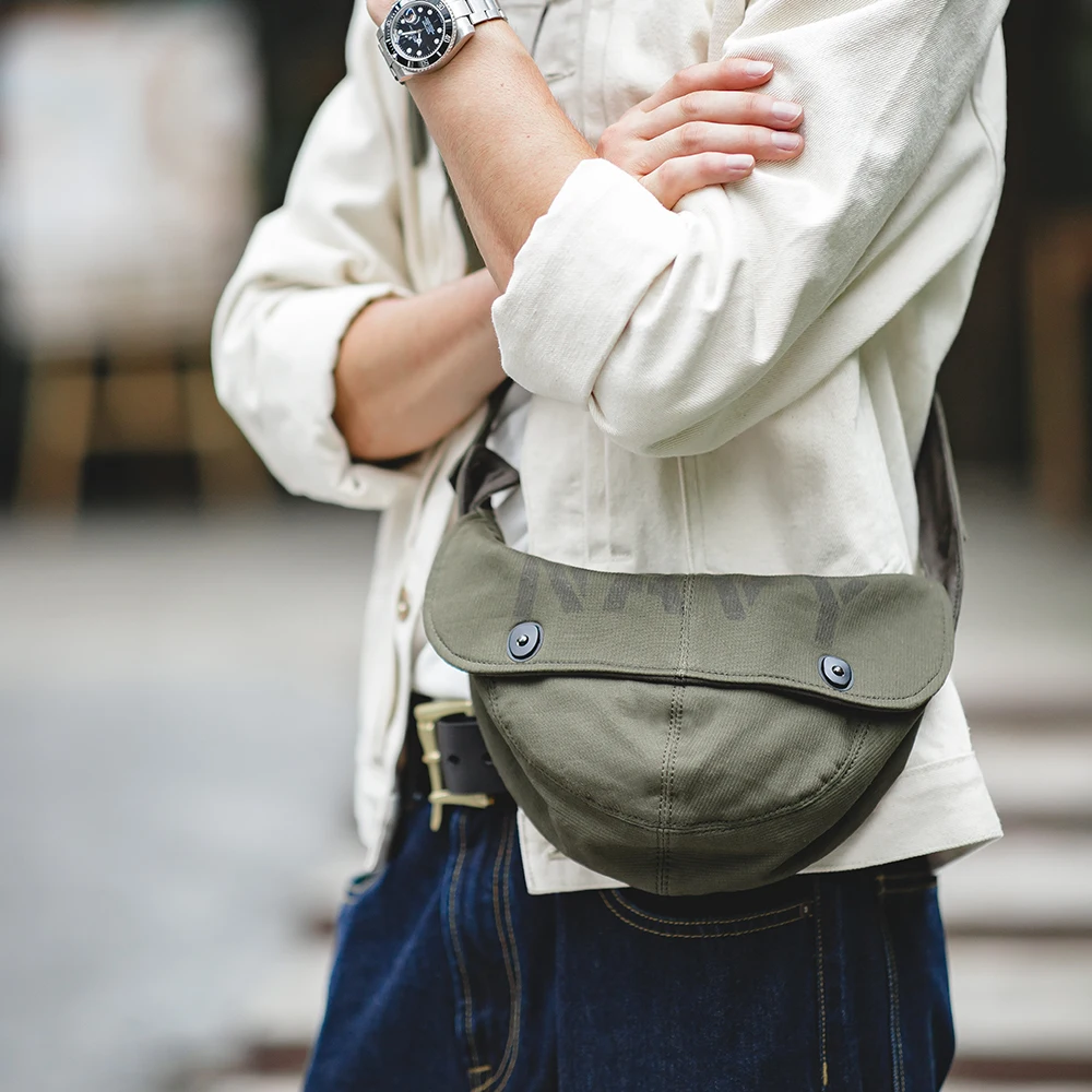 Maden Nieuwe Vintage Groene Canvas Crossbody N1 Dektassen En Schoudertas Met Hoeden Heuptas Voor Heren Dagelijkse Mode