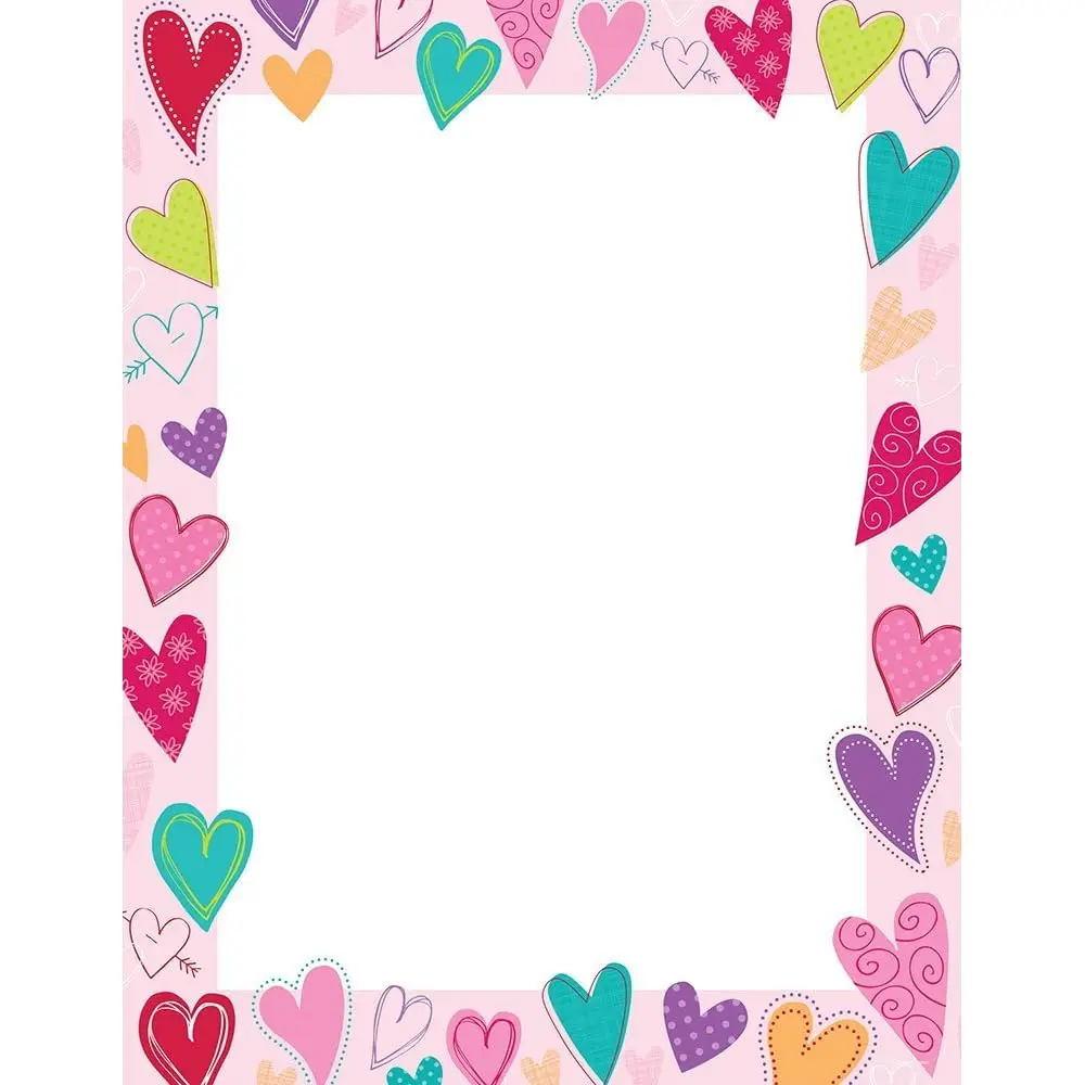 

Бумага для писем Dancing Hearts, 80 листов, 8,5x11 дюймов (2015017)
