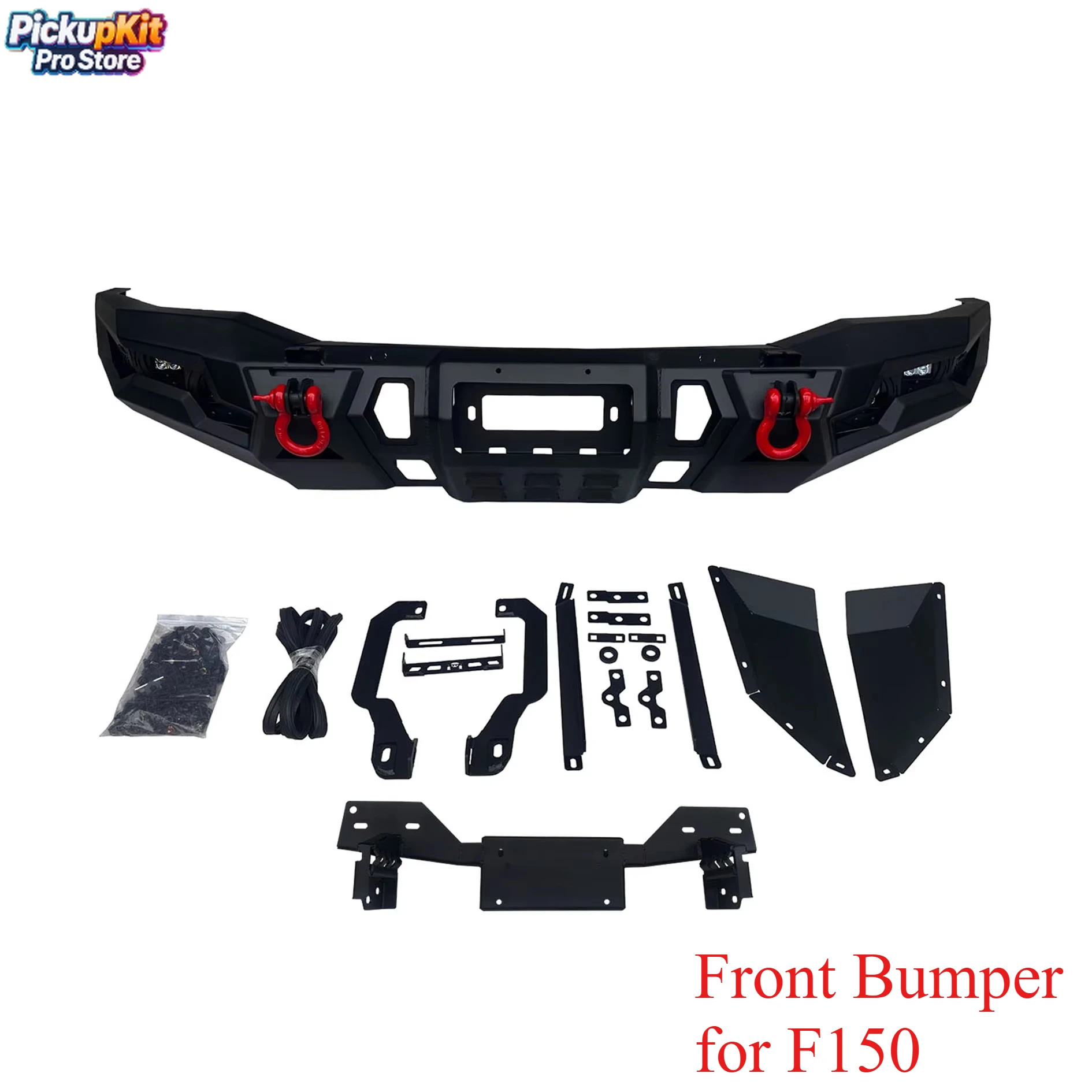 

Стальной передний бампер для F150 Raptor Off-Road Recovery Mount 4x4 Heavy-Duty