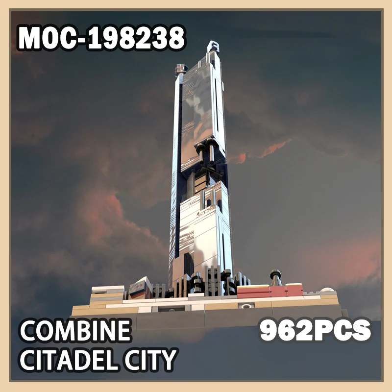 

MOC-198238 Combine Citadel City Building block assembly of skyscraper models, kids toys, adult Christmas birthday gifts 962PCS