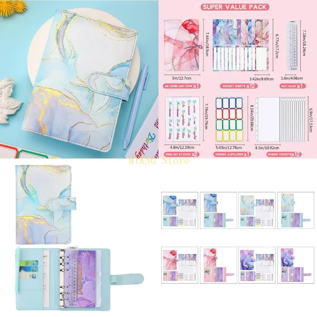 

Students PU Binder Budget Planner for w/ Clear Cash Envelope L best sale
