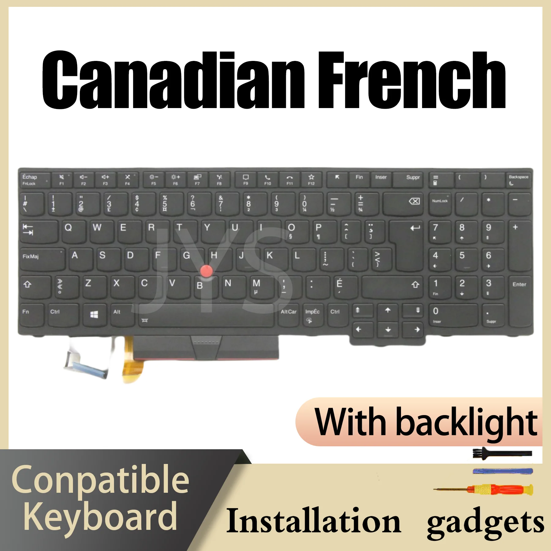 Canadian French Czechoslovak Greece Hebrew Belgian Switzerland for Lenovo ThinkPad T15 Gen1 Gen2 / P15S Gen1 Gen2 Backlit Keyboa