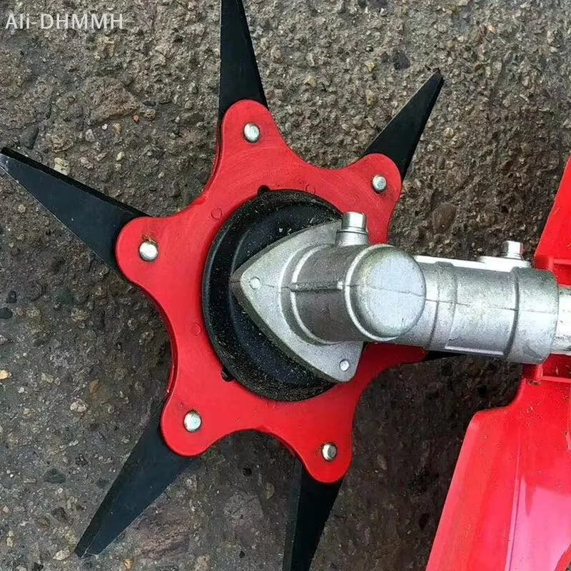 

ZLinKJ 6-Blade Lawn Mower Cutter Head Universal Multi-Purpose Brush Cutter Attachment For Grass & Weeds Fits Most Trimmers