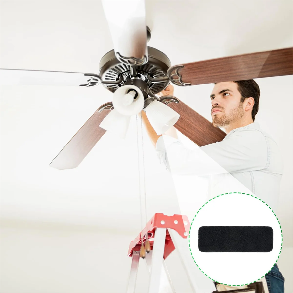 20 قطعة شفرة مروحة السقف مرشحات مروحة السقف مرشحات الهواء مروحة لتنقية الهواء منصات جوز الهند الكربون مروحة السقف فلتر الهواء G