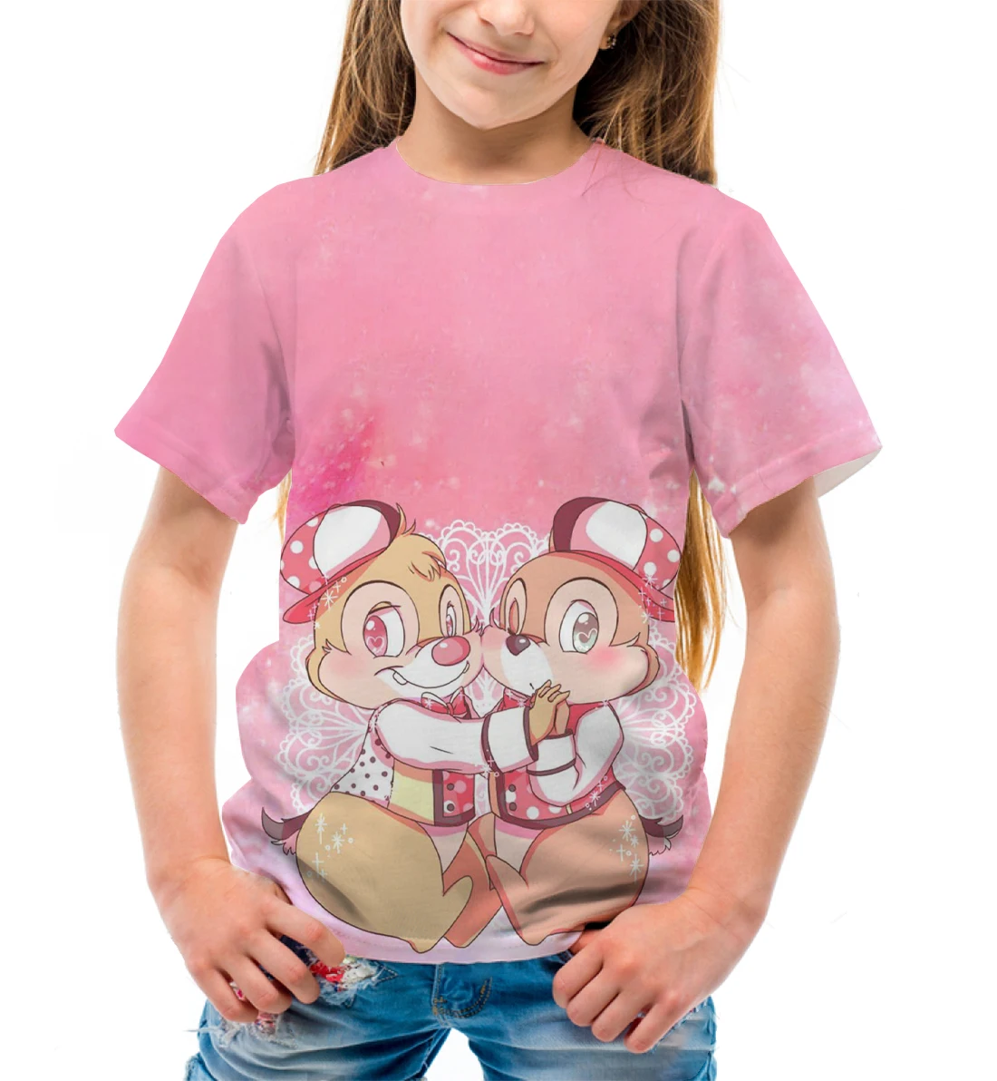 ChiChiDiti children's short-sleeved cute loose casual high-end tops cartoon new summer T-shirts fun anime clothing