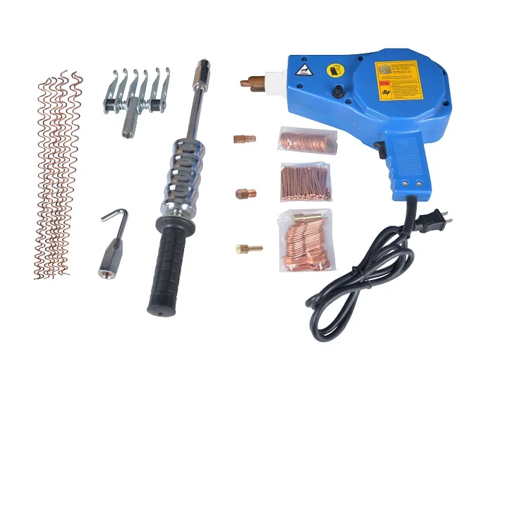 Factory Sell Small Portable car body dent repair spot welder with 200 PCS Cooper needles Kit