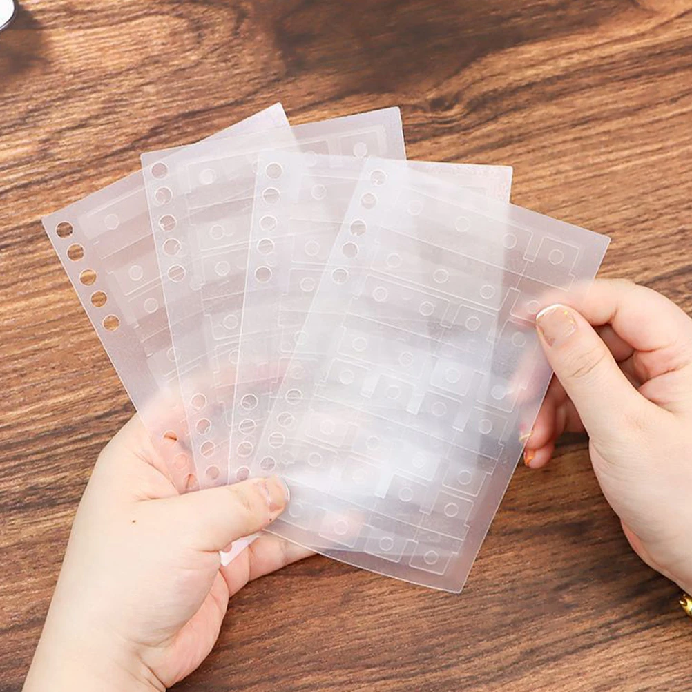 5 fogli adesivi a fogli sciolti Schede pagine di note autoadesive in PVC Divisori indice Segnalibri Dimensioni di notebook compatibili
