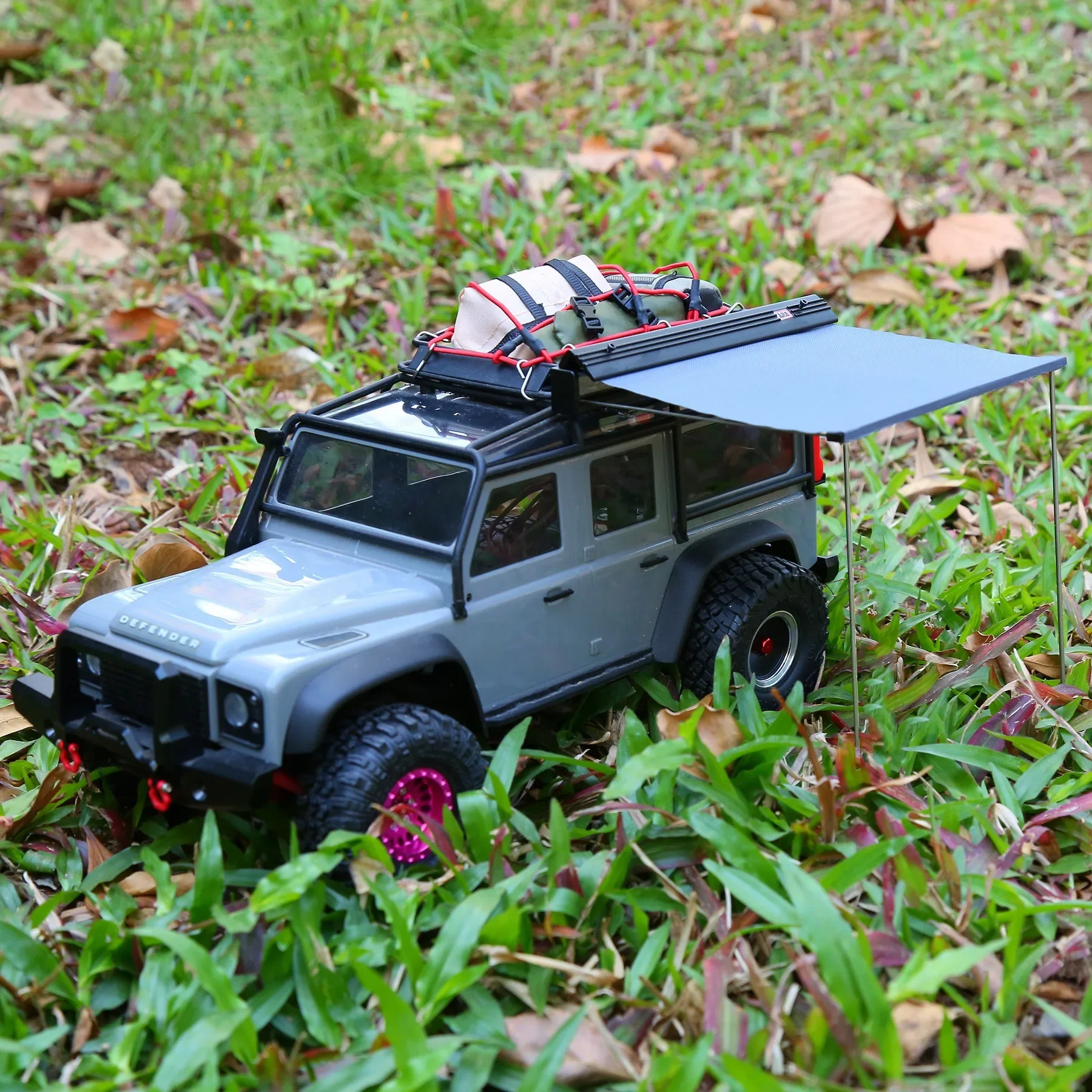 Tenda & Kerai Atap RC 1/18 untuk TRX4 TRX4M - Tenda Berkemah Tahan Air (Aksesori Peningkatan Mobil Perayap)