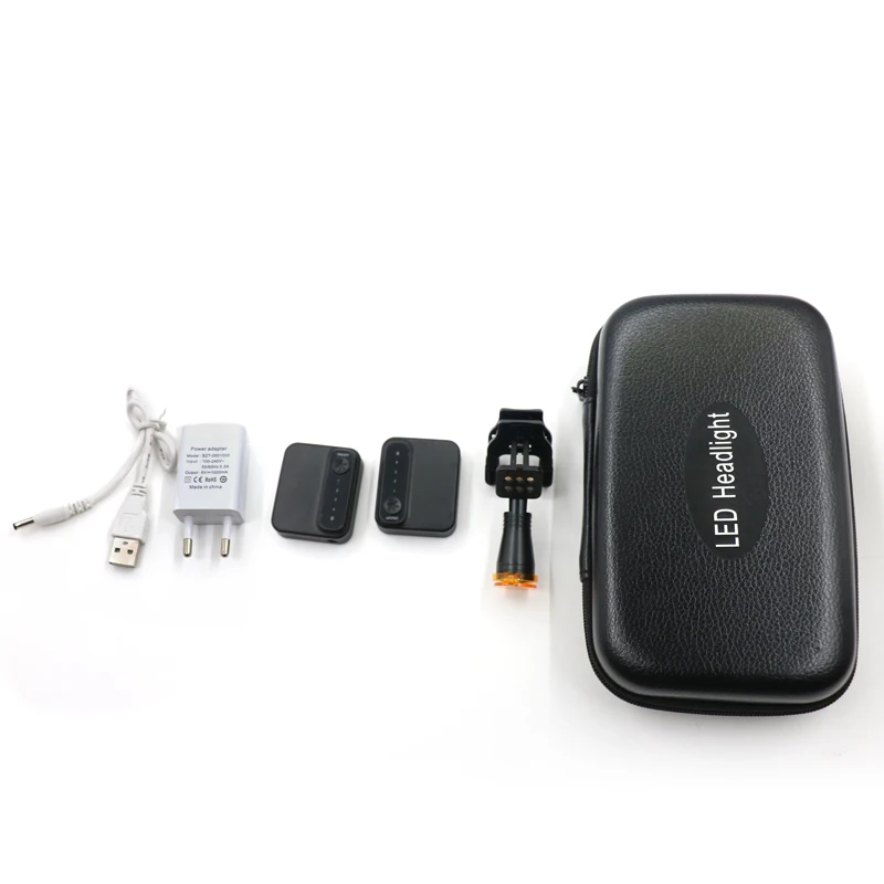 5W Dental Wireless Loupe Headlamp 4-Gear Adjustment for Dental Surgical Operation Headlight