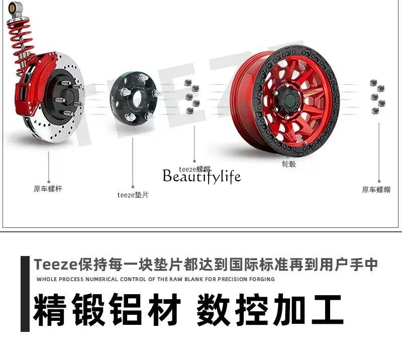 Special wheel hub modification widened gasket flange