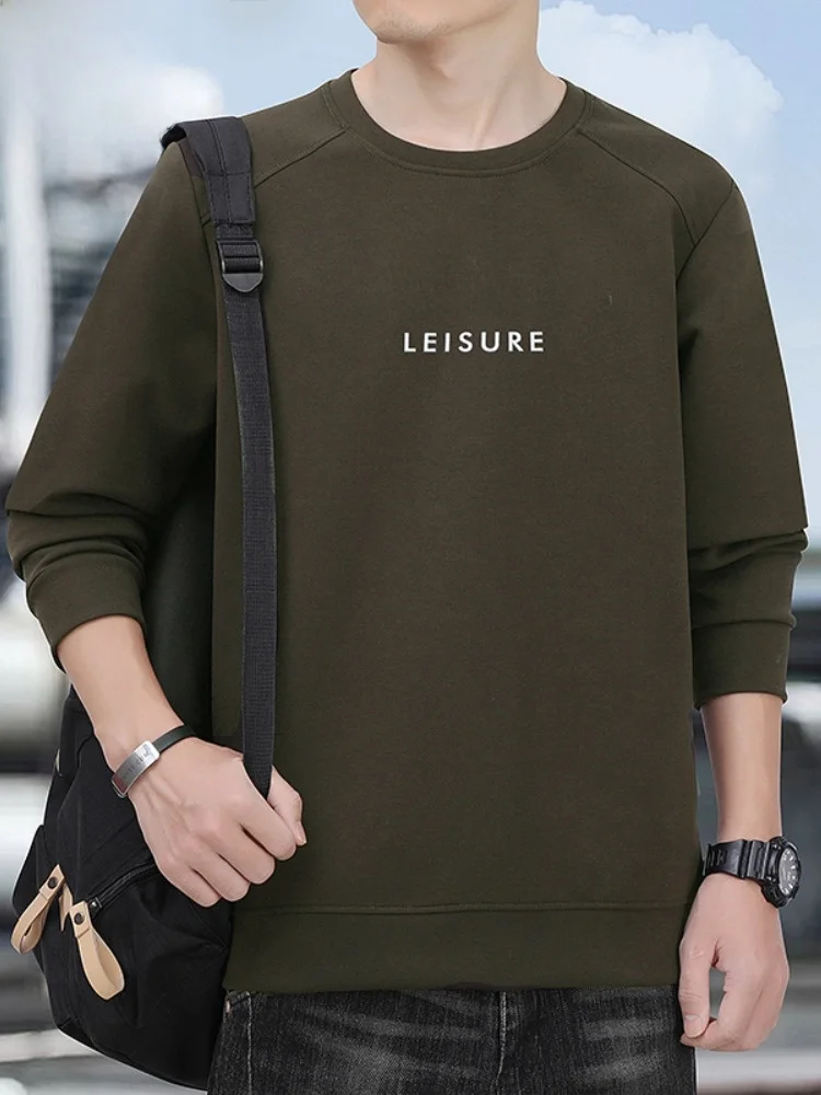 

Paul 2025 Spring Autumn Men's Long Sve T-irt round Ne Sweatirt Casual Sports Inner Wear Base irt Youth Faion Urb...