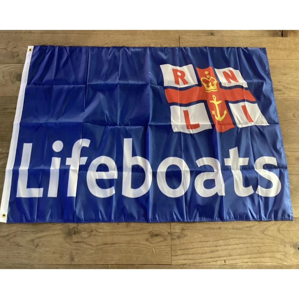 Bannière de décoration LIFEBOATS avec RNLI, sensation de fédération, 3x5