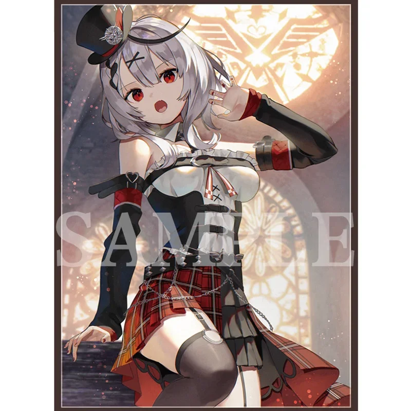 60Pcs/set Anime Card Sleeves PTCG Hololive Sakamata Chloe La Darknesss Self Made Anime Game Collection Protector Binder Toy Gift