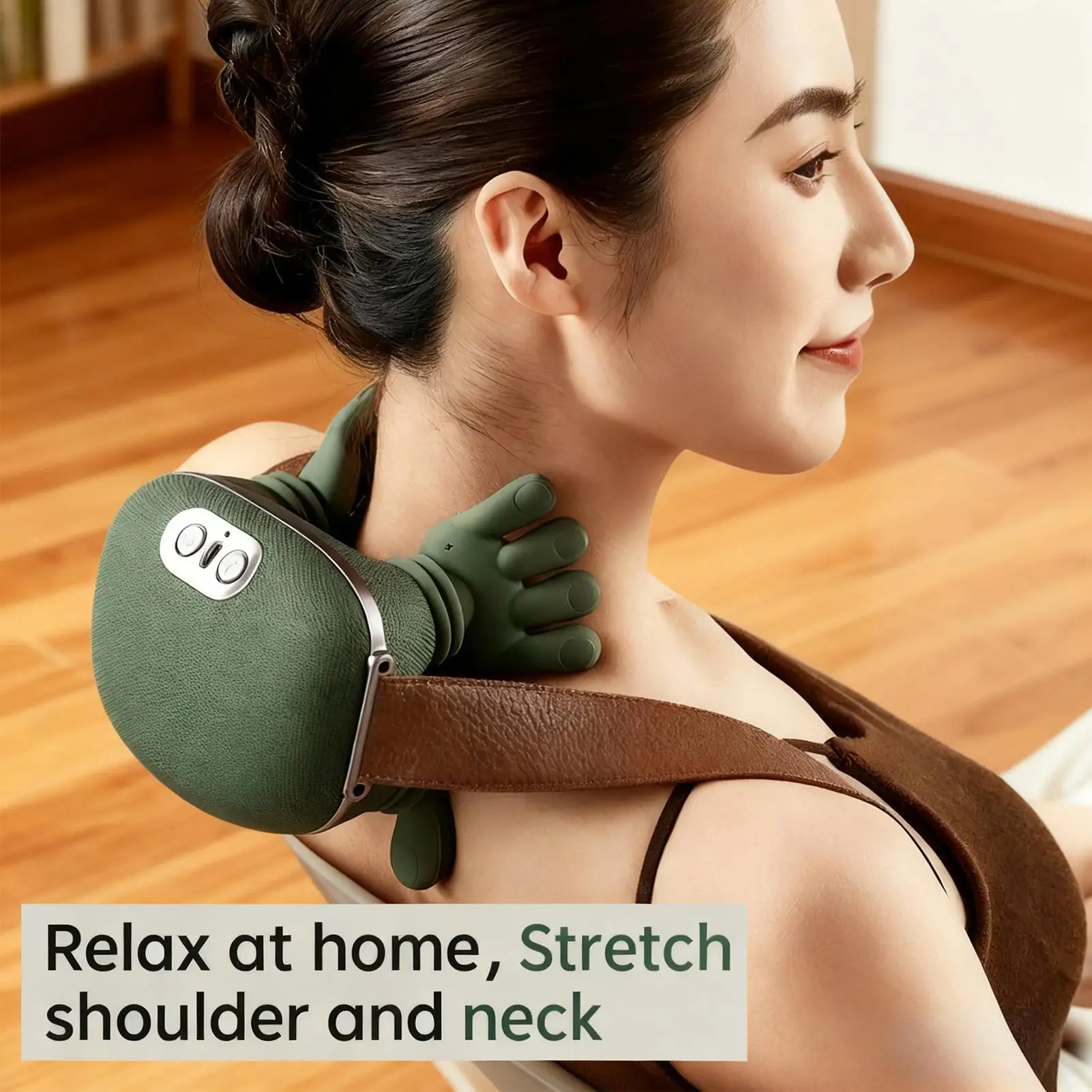 Neck and Back Massager with 2 Mode Heat for Home Electric Neck and Shoulder Massager with 3 speed levels Muscle Relax Device