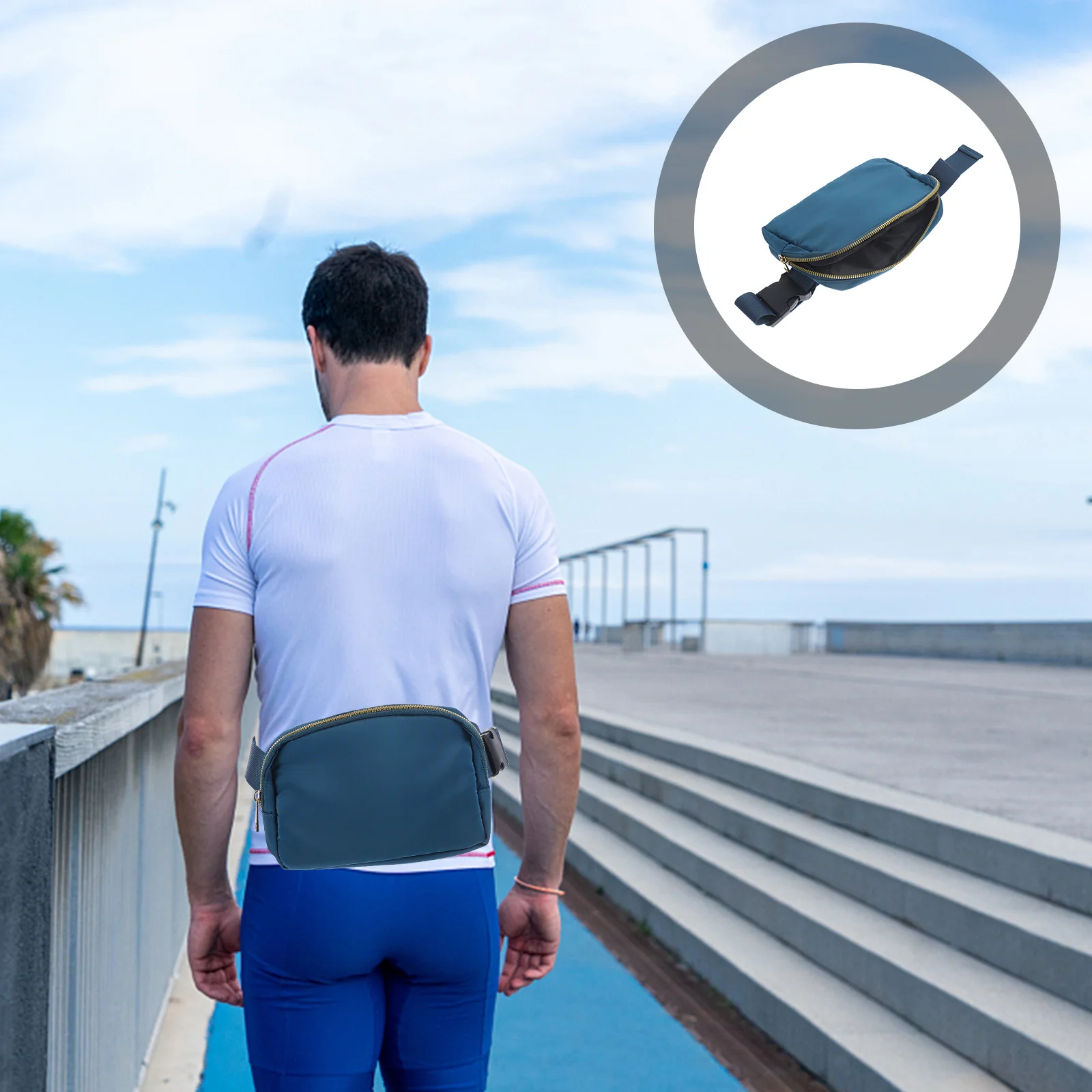 Waist Bag for Simple Stylish Lightweight Sports Waist Pouch Durable Fitness Fanny Pack Phone Storage Bag for Travel